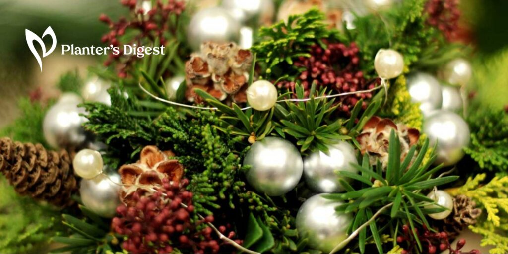 Holiday Inspired Arrangements Using Flowers and Greens
